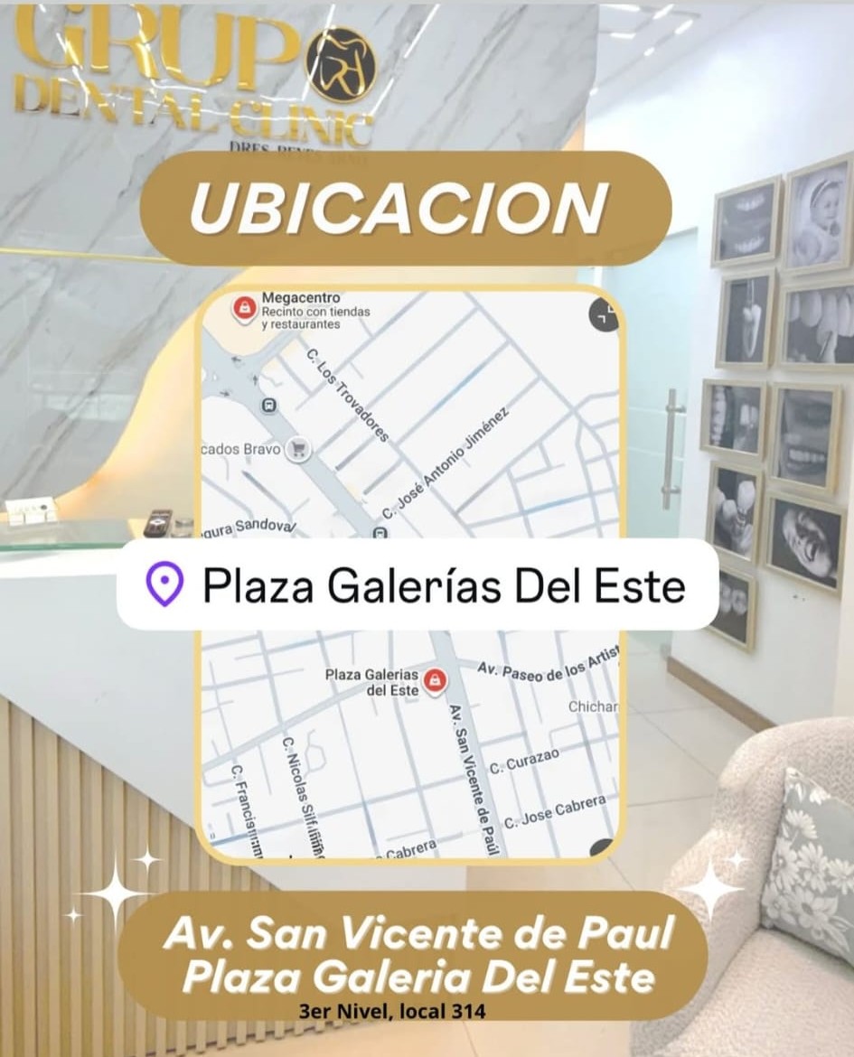 Ubicación de Grupo Dental Clinic en Plaza Galerías del Este